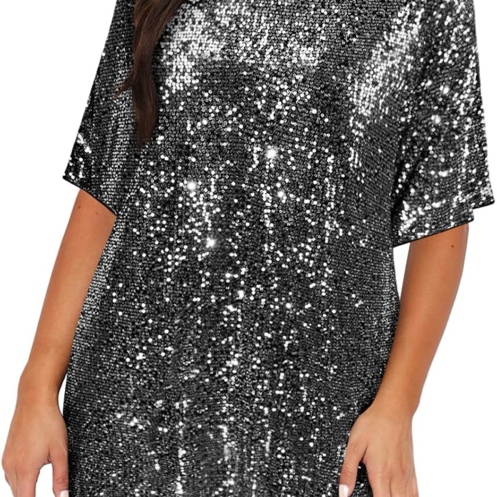 Sequin Black Dress